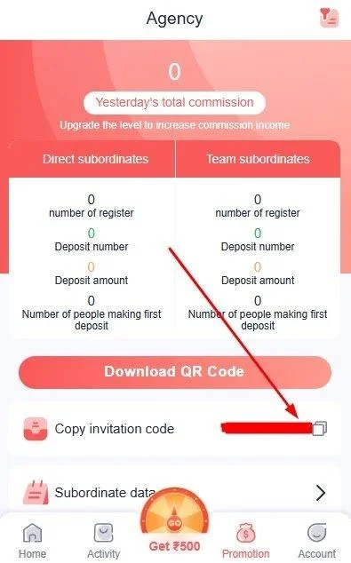 Participate in refer and earn program